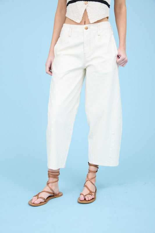 BP Ecru Capri Pants