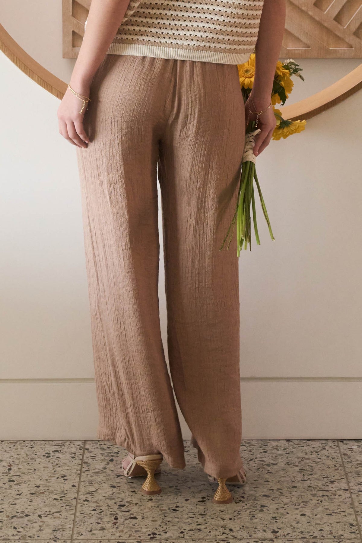 BP Tan Lounge Linen Pants