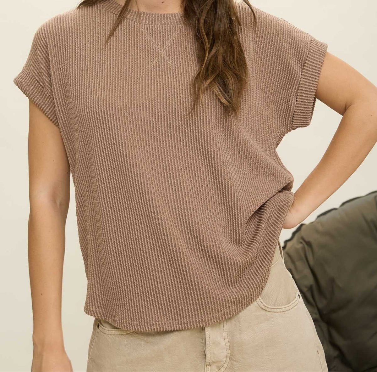 BP Ribbed SS Cuff Top