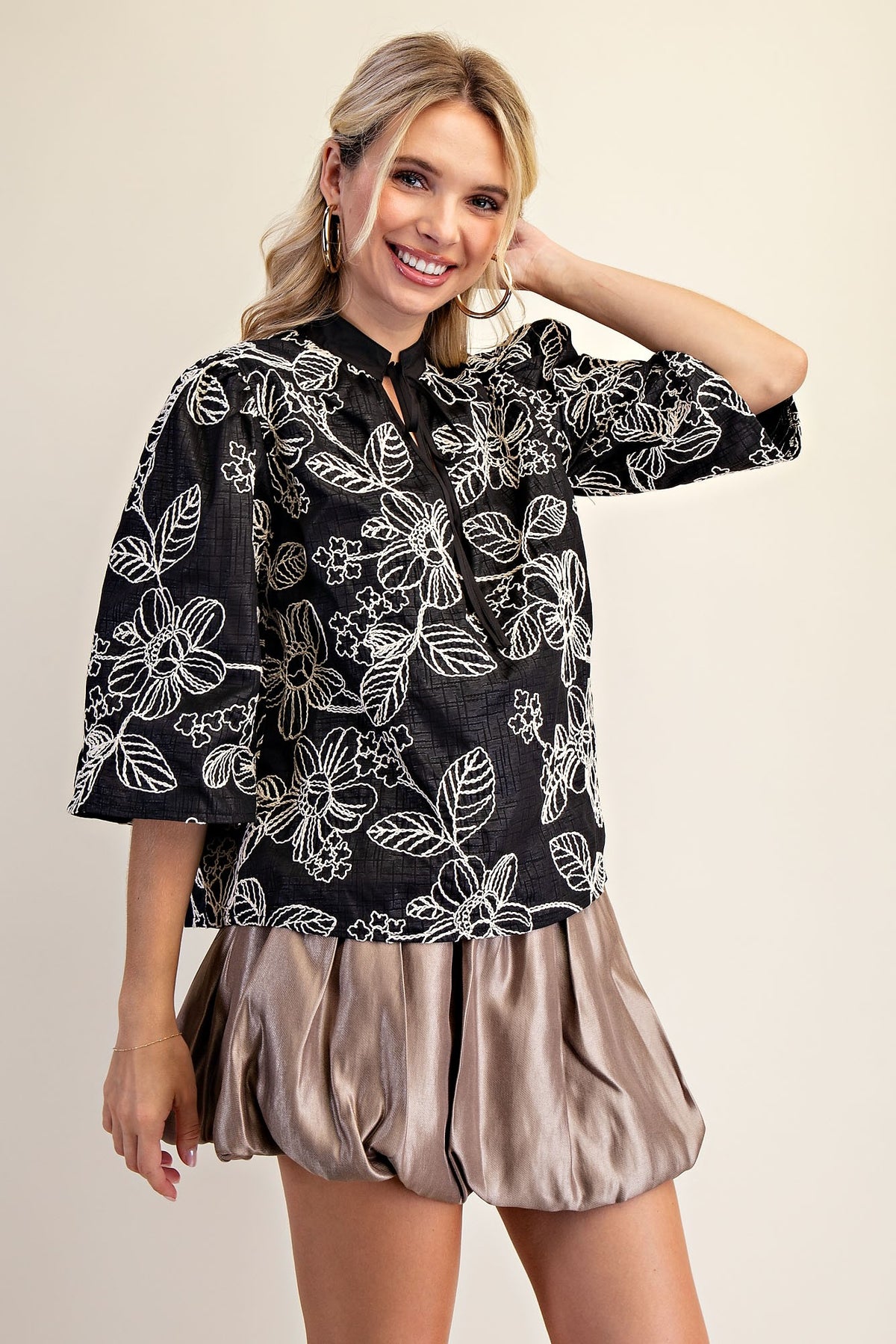 JD Beautiful Black Blouse