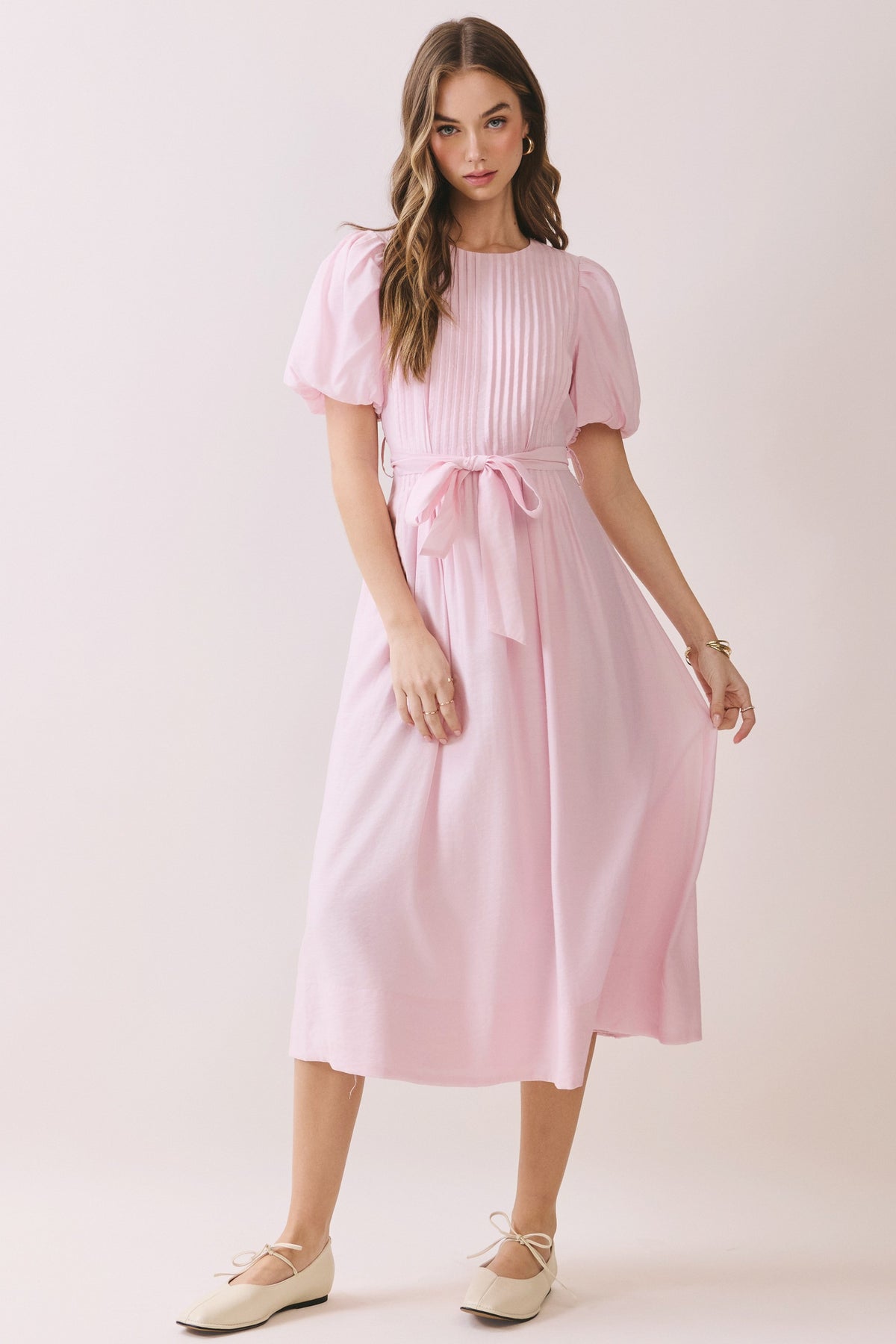 Pink Midi Dress