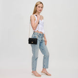 Winona Quilted Crossbody Black