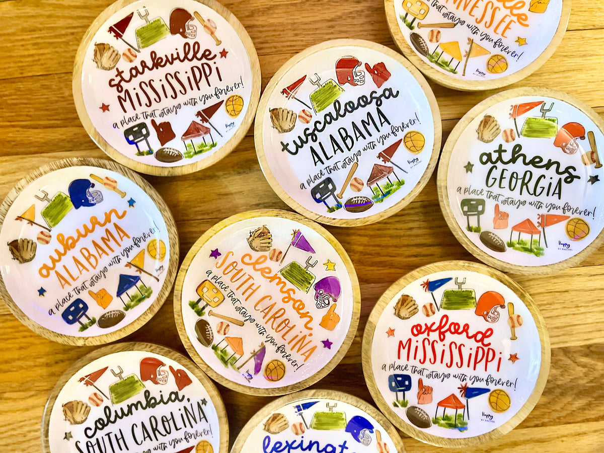 Oxford, MS Wood and Enamel Multi Sport Small Tray