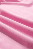 Solid Puff Sl Skorts Set Pink