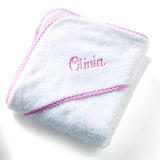 Hooded Terry Towel Gingham: Blue