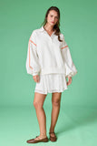 White/Orange Sweatshirt
