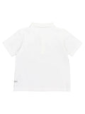 White Pique Short Sleeve Polo Shirt