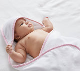 Hooded Terry Towel Gingham: Pink