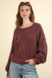 VJ Two Tone Oversized Top