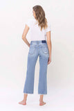 HIGH RISE DISTRESSED CROP DAD JEAN T5838: WHOA / 24