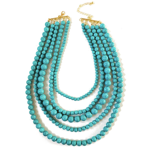 Turquoise Beaded Necklace