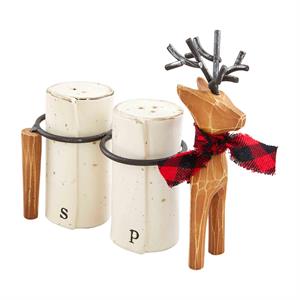 Mud Pie Deer Salt & Pepper Set