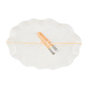 Ruffle Melamine Platter set