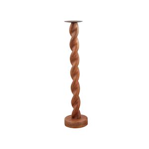 Twisted Wood Candlesticks