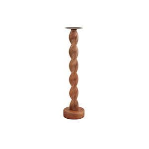 Twisted Wood Candlesticks