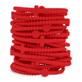 Jesus Bracelets - Group Packs (Cross Bracelets): Malibu (25 Pack) / Medium