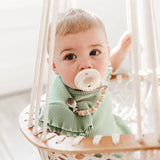Cutie PAT Flat (0m+) Pacifier + Teether: Rose