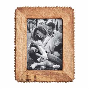 Mud Pie 4x6 Wood Beaded Frame