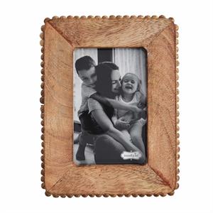 Mud Pie 5x7 Wood Beaded Frame