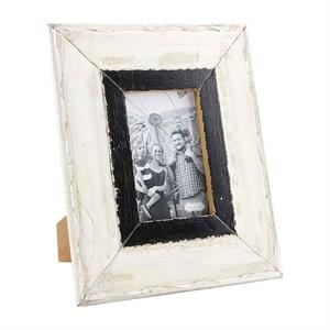 Mud Pie Small White & Black Frame