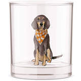 Bluetick Coonhound Rocks Glass
