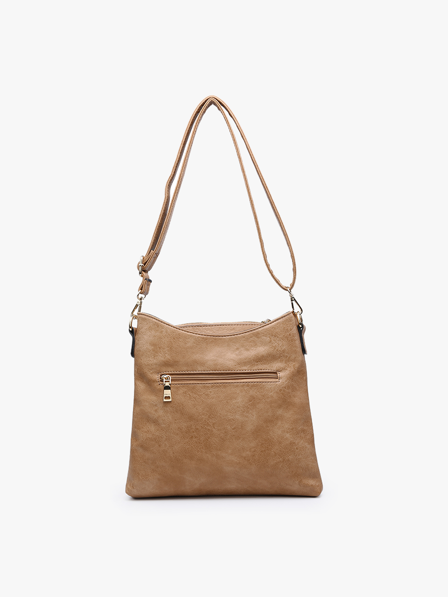 Emma 3 Compart Crossbody  Cotton