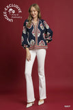 UG Boho Floral Tunic Top