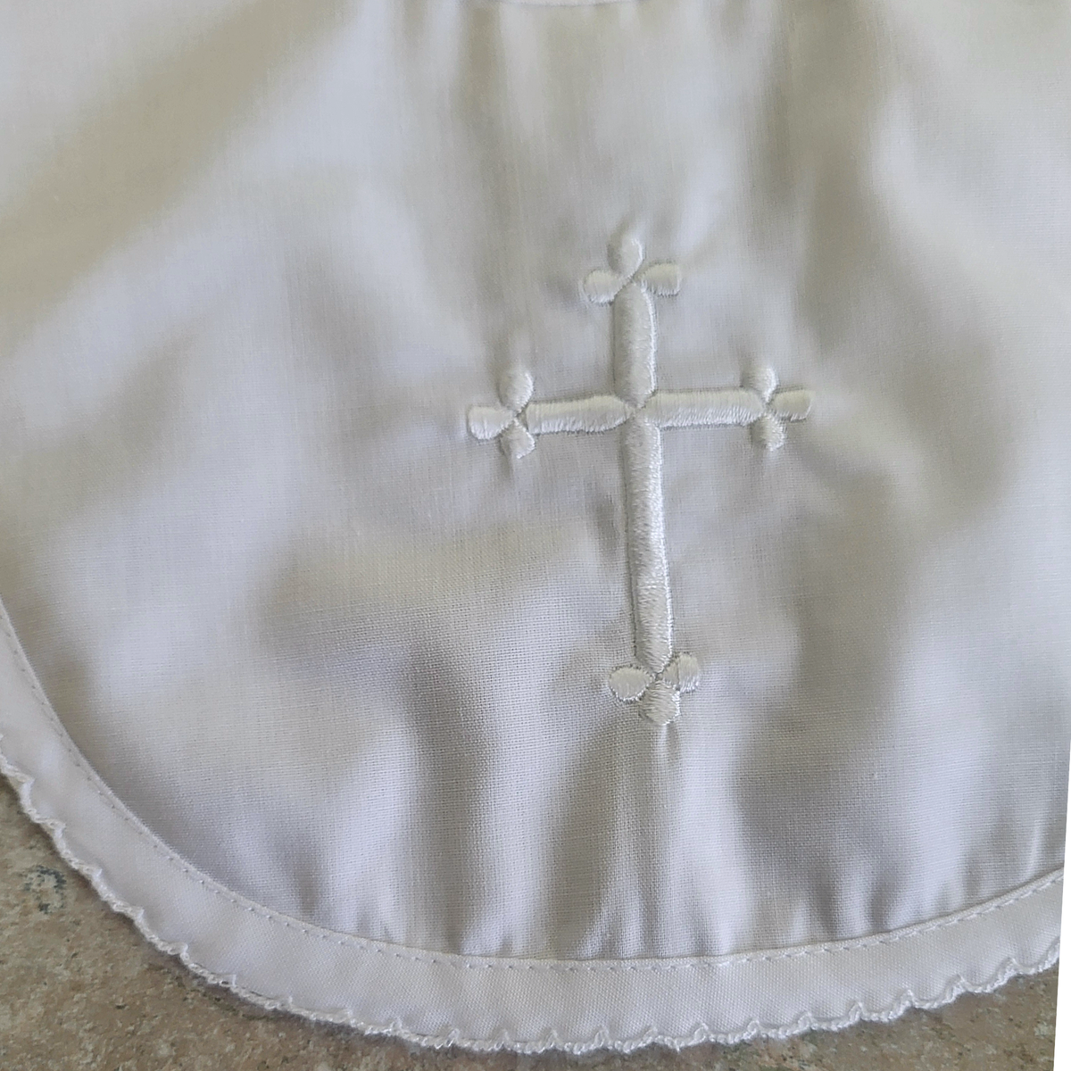 Embroidered Cross Bib