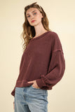 VJ Two Tone Oversized Top