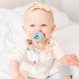 Cutie PAT Round (0-24m) Pacifier + Teether: Grey
