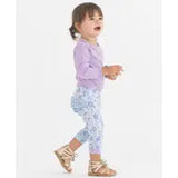 Fairytale Baby Knit Ruched Bow Capri Leggings