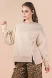 Oversized Fleece Top: