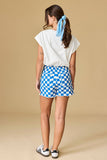 Orange checkerboard shorts