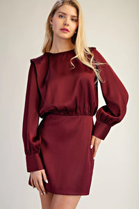 Glam Burgundy Dress
