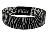 Tap To Pray™ Wristbands - Safari Zebra: X-Large