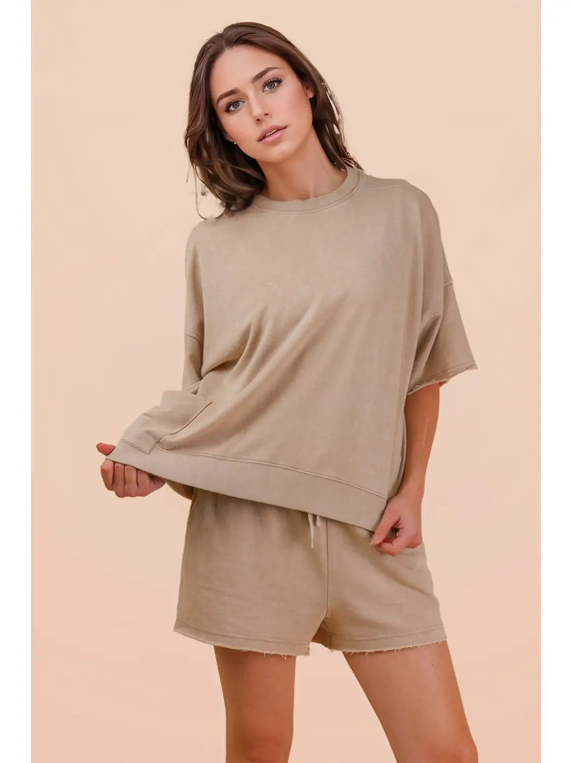 Mineral Washed Short Set