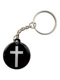 Tap To Pray™ - Prayer Tag Keychains: Tree Bark Camo + Cross