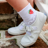 White Ripple Socks: Newborn