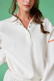 White/Orange Sweatshirt