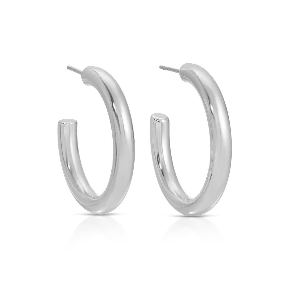 The Perfect Hoop Earrings: Gold / 1.2"