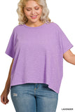 SLUB OVERSIZED TEE