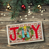 Joy Nativity Happy Block