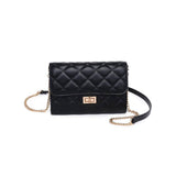 Winona Quilted Crossbody Black
