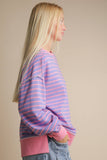 Stripe Oversized Top GREEN/BLUE