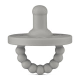 Cutie PAT Round (0-24m) Pacifier + Teether: Grey