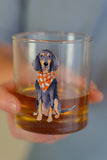Bluetick Coonhound Rocks Glass