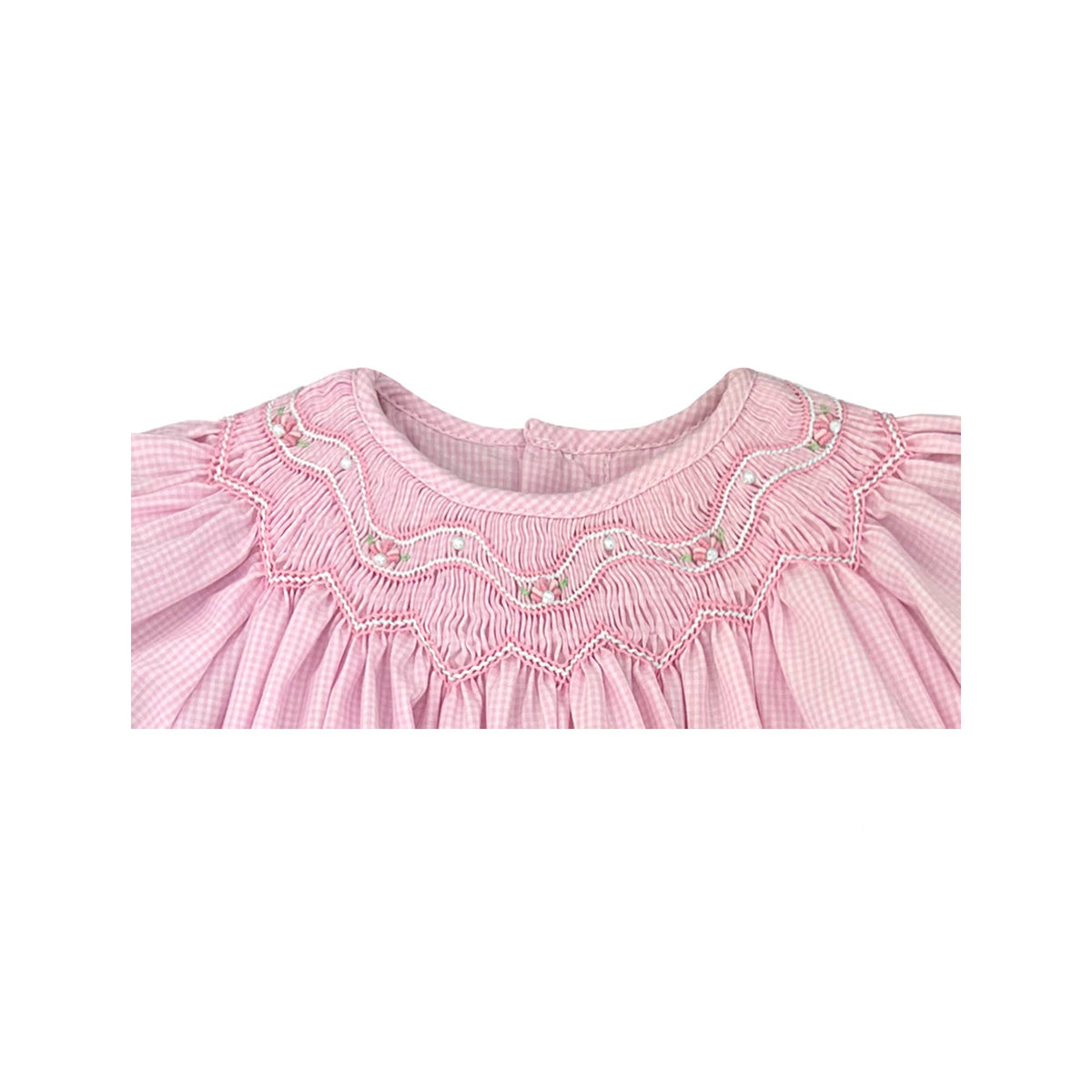 NB Bishop Zig-Zag Smocked Dress