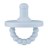 Cutie PAT Round (0-24m) Pacifier + Teether: Slate