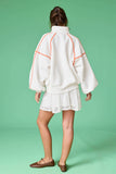 White/Orange Sweatshirt