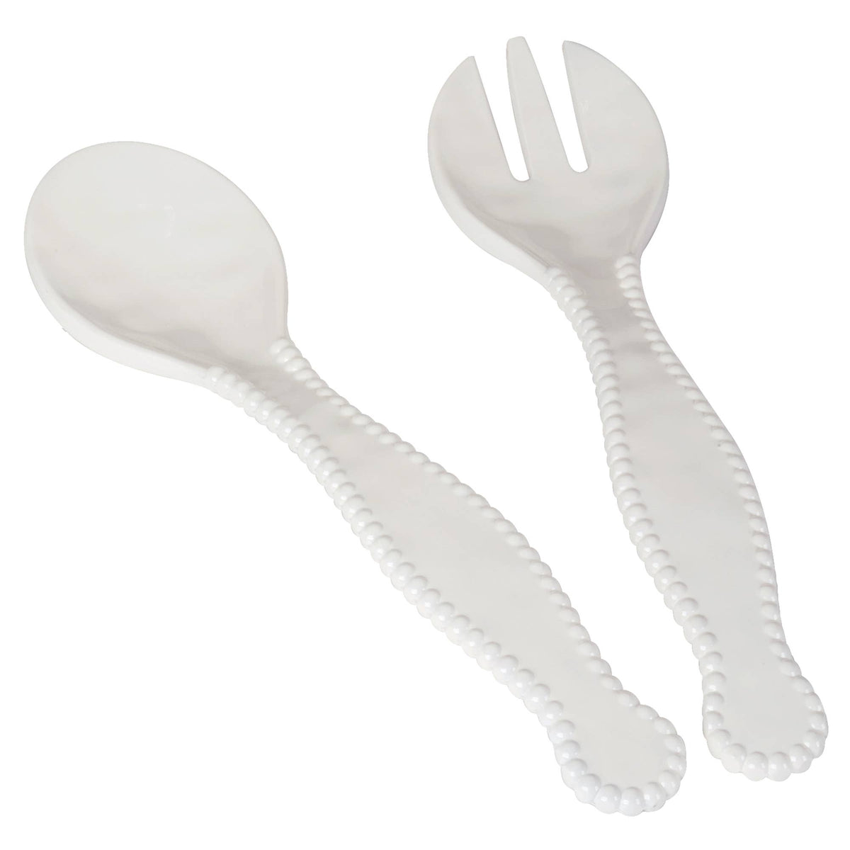 Perlette Cream - HW Melamine 2 pc. Salad Servers 11.625in